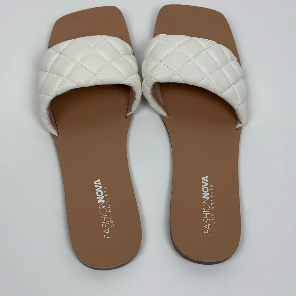 Fashion Nova Women's Unapologetic Flat Sandal